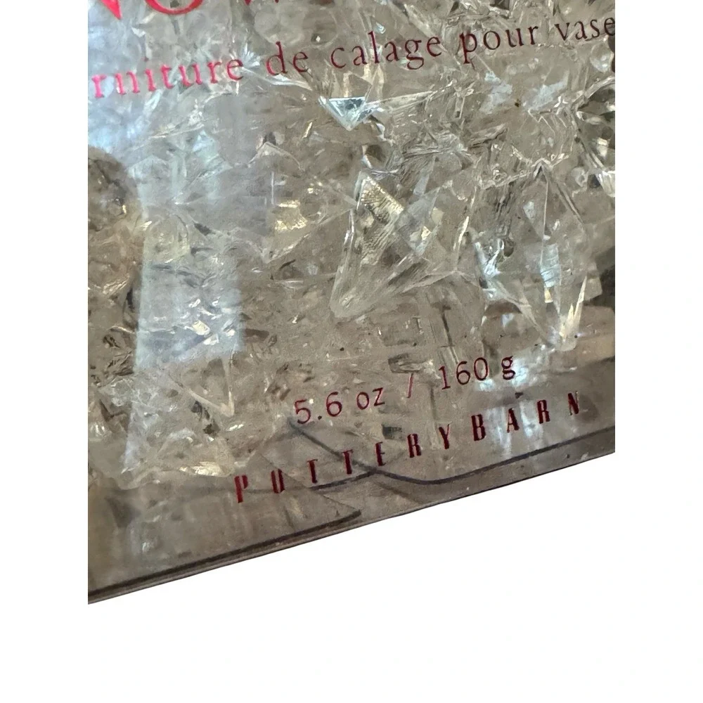 Pottery Barn Holiday Sparkling Snowflakes Gems Ornaments Vase Filler Decor